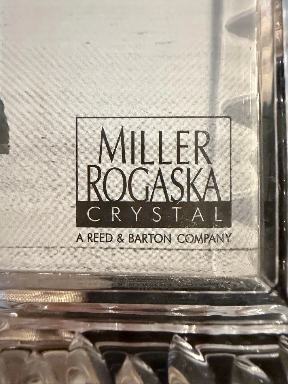 🌼New-Miller Rogaska Reed & Barton Heavy Cut Crystal 5x7 Photo Frame
